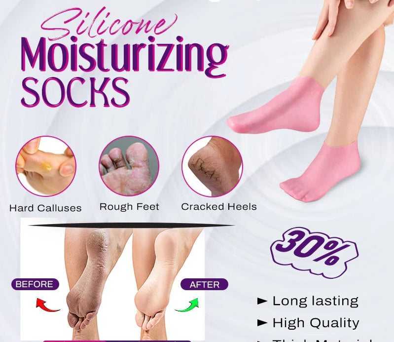 Silicone Moisturizing Socks - High Quality & Long Lasting