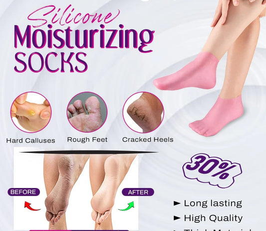 Silicone Moisturizing Socks - High Quality & Long Lasting