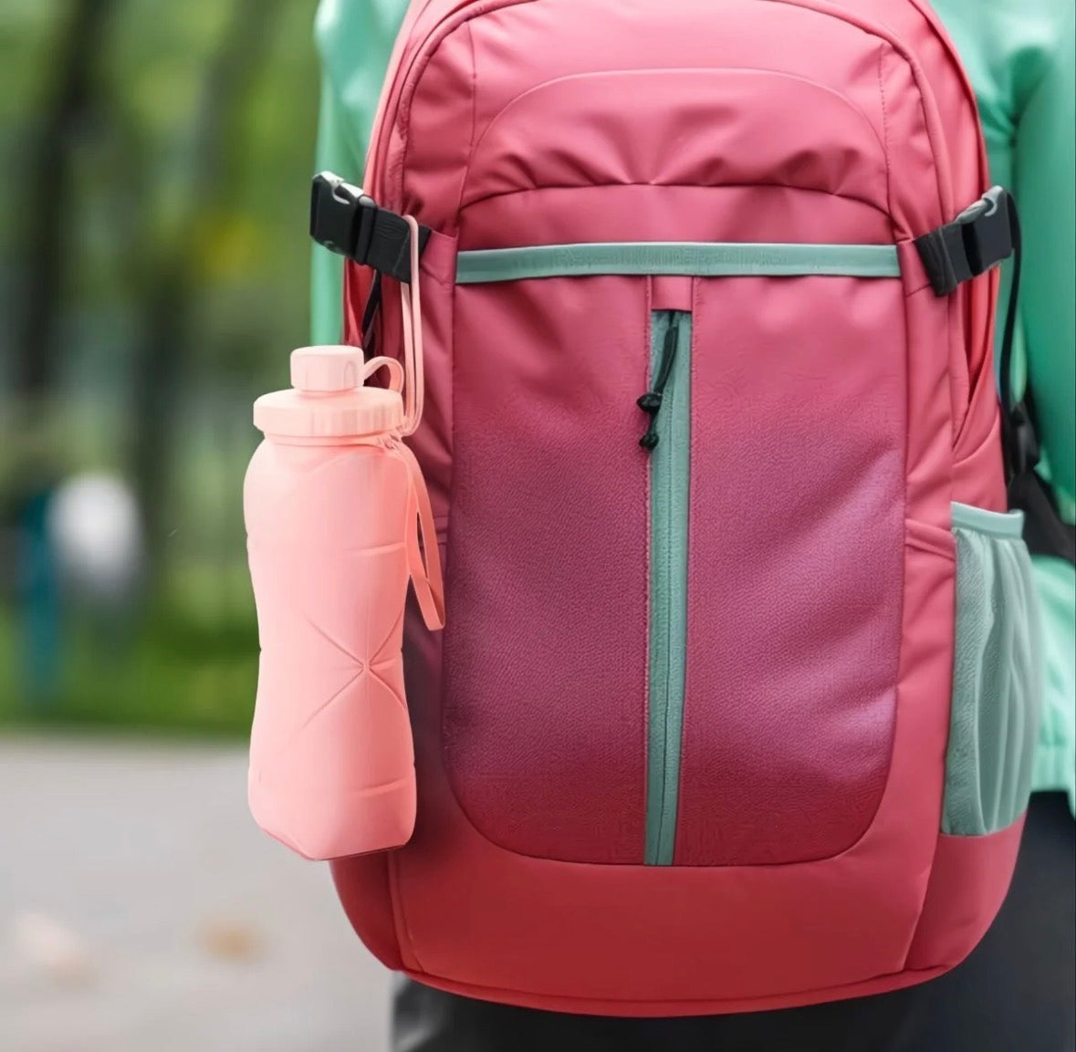 Foldable Silicone Water Bottle Leakproof & Travel Friendly