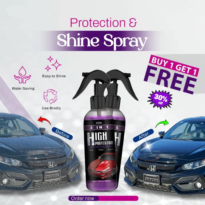 3 in 1 High Protection Car Coating Spray